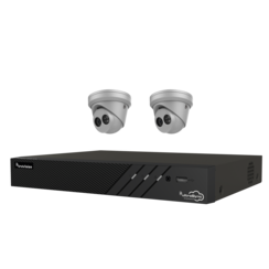 Truvision TVN1204-1T-K01-2T-G Rekorder 4 Kanäle & 2x Turret-Kamera 4 Mp
