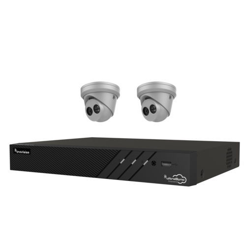 Truvision Truvision TVN1204-1T-K01-2T-G Rekorder 4 Kanäle & 2x Turret-Kamera 4 Mp