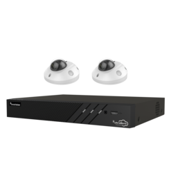 Truvision TVN1204-1T-K01-2W-W 4-Kanal-Recorder & 2x Keilkamera 4 MP