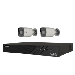 Truvision TVN1204-1T-K01-2B-G Rekorder 4 Kanäle & 2x Bullet-Kamera 4 Mp