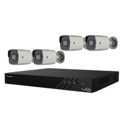 Truvision TVN1208-2T-K01-4B-G Recoder 8 kanaals & 4x Bullet camera 4Mp