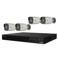 Truvision TVN1208S-2T-K01-4B-G Rekorder 8 Kanäle & 4x Bullet-Kamera 4 Mp