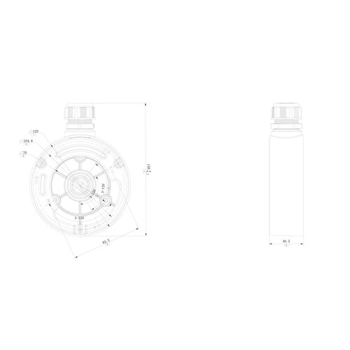 Truvision Truvision TVD-BB5 Back box voor UltraSync dome camera