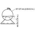 Truvision Truvision TVP-WM-PM PTZ dome pole mount adapter