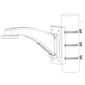 Truvision Truvision TVP-WM-PM PTZ dome pole mount adapter