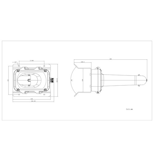 Truvision Truvision TVP-CMB-01 Eckhalterung für IP-PTZ-Kameras der P&M-Serie