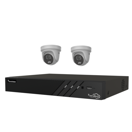 Truvision Truvision TVN1204-1T-K02-2T-G Rekorder 4-Kanal & 2x Vollfarb-Turret-Kamera 4 Mp