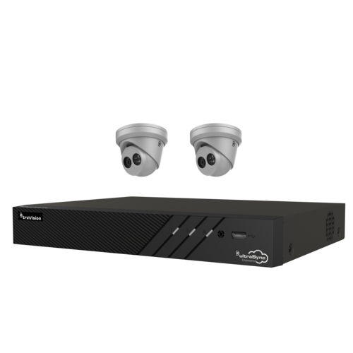 Truvision Truvision TVN1204CS-1T-K02-2T-G Rekorder 4 Kanäle & 2x Vollfarb-Turret-Kamera 4 Mp