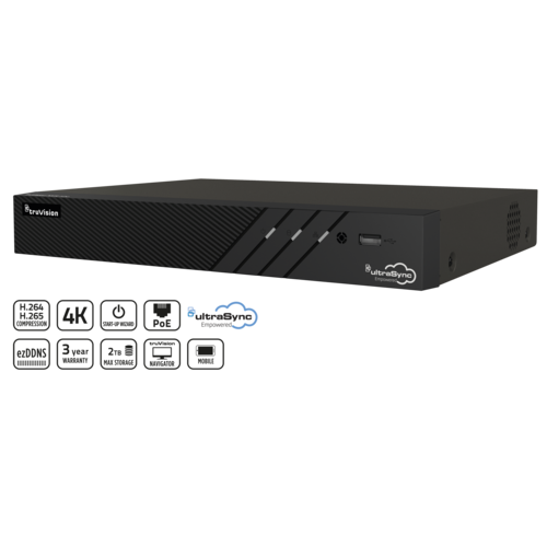 Truvision Truvision TVN1204CS-1T-K01-2T-B Rekorder 4 Kanäle & 2x Turmkamera 4 Mp