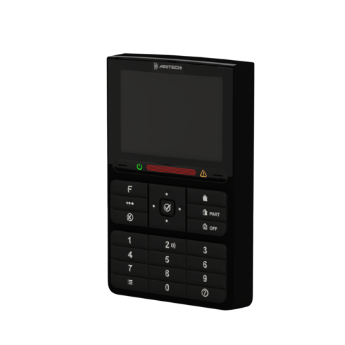 Aritech Aritech ATS1125-B Everon-Tastatur mit Mifare-Lesegerät, Schwarz