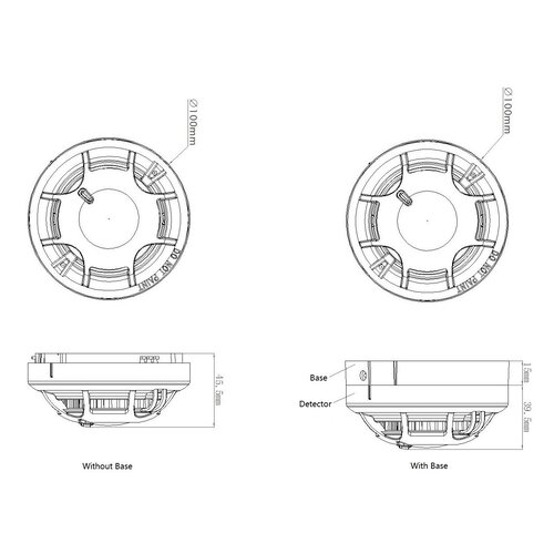 Aritech Aritech NC-DPM-B Conventionele multisensor rookmelder - Zwart