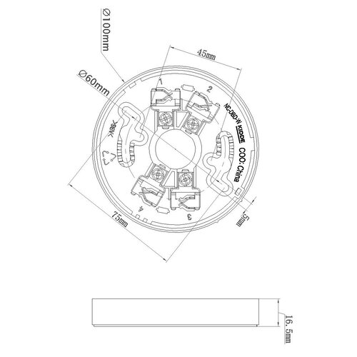 Aritech Aritech NC-DBD-W Konventionelle Basis mit Diode