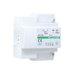 Comelit 1195 Voedingstrafo Powercom/Vandalcom/Roma, input 230Vac / output 0-12-24Vac 60VA (5 DIN)