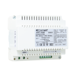 Comelit 1538 Voedingstrafo audio met toongenerator input 230Vac / output 12Vac en 10Vdc (6 DIN), systeem Traditioneel