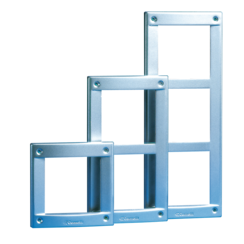 Comelit 3161/3A Vandalcom-Rahmen - 3 Module, Farbe Stahlgrau