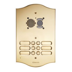 Comelit 3212/2/RI Roma messing inbouw A/V serie 4680(C), 12 drukkers