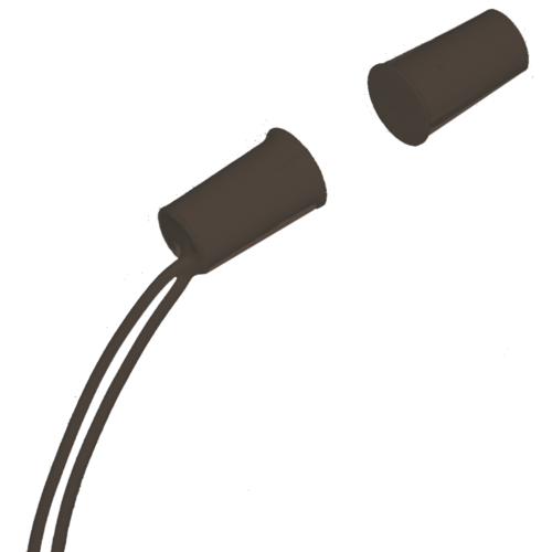 Comelit Comelit 30007003 Eingebauter Magnetkontakt, Kunststoff braun, kurz