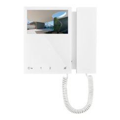 Comelit 6701W MINI Monitor, kleur, incl grondplaat systeem SBC wit