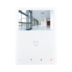 Comelit 6721W MINI handsfree Monitor, kleur met grondplaat SBC