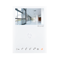 Comelit 6722W MINI handsfree Monitor, kleur met grondplaat VIP