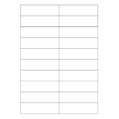 Comelit 1220 Namensrahmenschilder für Türstation 316 analog