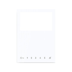 Comelit 6734W Kit für zusätzliche Drucktasten MINI Freisprecheinrichtung weiß