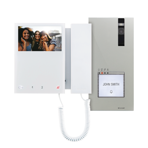 Comelit Comelit 8461M Enkelvoudige QUADRA MINI kit SBC uit te breiden tot 4 gebruikers, voeding: 6 DIN