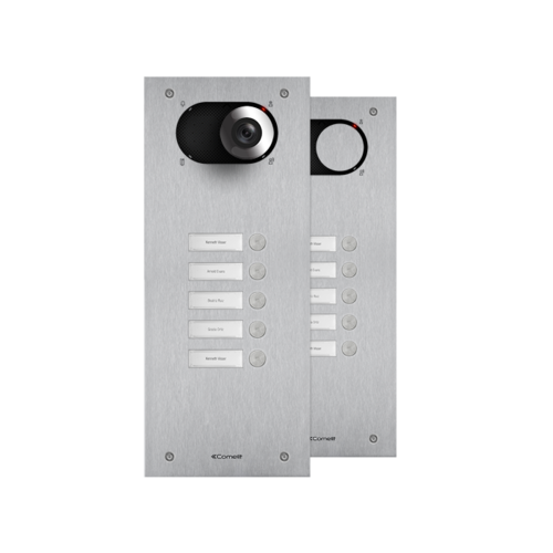 Comelit Comelit IX0105 Switch RVS deurbelpaneel met 5 drukknoppen