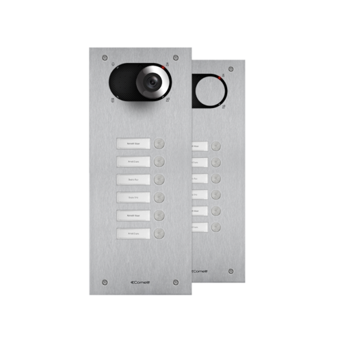 Comelit Comelit IX0106 Switch Türklingelpanel aus Edelstahl mit 6 Druckknöpfen