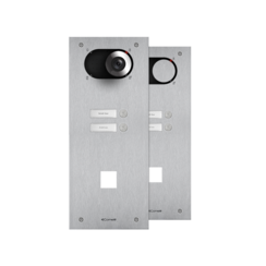 Comelit IX0102CO Switch RVS deurbelpaneel met 2 drukknoppen en Simplekey uitsparing