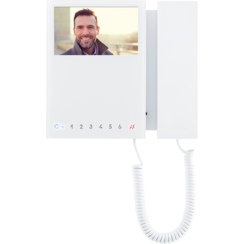 Comelit 6701W/8 MINI Monitor, SBC-System, mit 8 Drucktasten, weiß