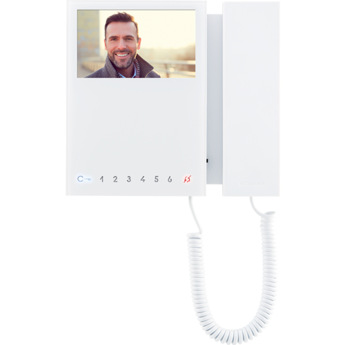 Comelit Comelit 6701W/8 MINI Monitor, systeem SBC, met 8 drukknoppen, wit