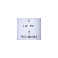 Comelit QA9210 Quadra set met 2 drukknoppen