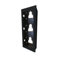 Comelit UT9163B ULTRA inbouw frame 3 modulen, zwart