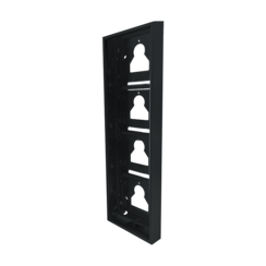 Comelit UT9174B ULTRA frame met opbouwbehuizing 4 modulen, zwart