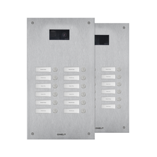 Comelit Comelit IX0212U SteelSwitch Türklingelpanel aus Edelstahl mit 12 Druckknöpfen - 2 Reihen