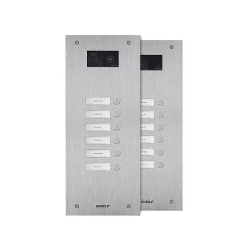 Comelit Comelit IX0106U SteelSwitch Türklingelpanel aus Edelstahl mit 6 Klingelknöpfen