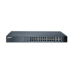 Comelit S24P6GA Netwerk switch met 24 POE, 4 GE en 2SFP poorten