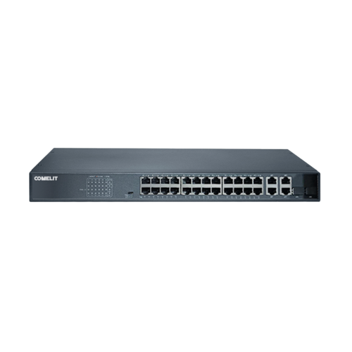 Comelit Comelit S24P6GA Netwerk switch met 24 POE, 4 GE en 2SFP poorten