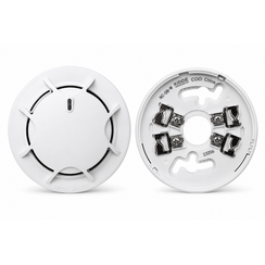 Aritech NC-DPO-W + NC-DB-W Konventionelles Rauchmelder-Set – Weiß