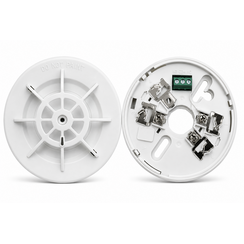 Aritech NC-DPH-W + NC-DBR-W Conventionele hittemelder set met relaisvoet - Wit