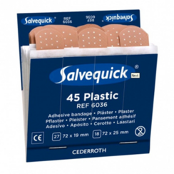 ATV-Sicherheit 600.PE.PDS.6036 Salvequick Nachfüllpackung PE-Pflaster 6x45 Stück