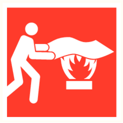 ATV-Sicherheits-Feuerschutzdecke PICTBLUSDEK PP 200x200mm