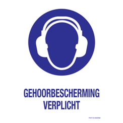 ATV-Sicherheitsbilder Gehörschutz erforderlich Piktogramm 140x200