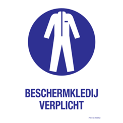 ATV Safety PICTWERKKLEDIJ werkkledij verplicht pictogram 140x200mm