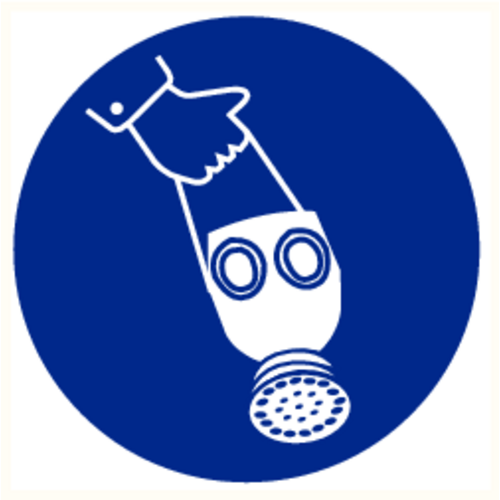 ATV ATV Safety STICKADEMBES Sticker adembescherming vinyl pictogram 200mm