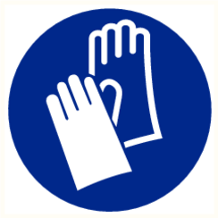 ATV-Sicherheits-Aufkleberhandschuhe (200 mm)