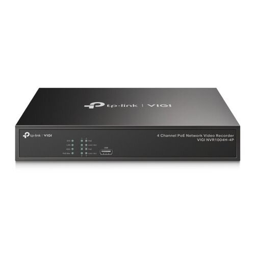 TP-link ViGi TP-Link ViGi NVR1004H-4P 4-Kanal PoE 53W Netzwerk-Videorekorder