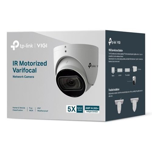 TP-link ViGi TP-Link ViGi INSIGHT S445ZI 4MP IR Motorized Varifocal Turret Network Camera