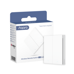 Aqara AR009GLW02 Funkfernbedienungsschalter H1 (Doppelwippe) – Weiß